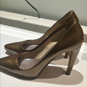 Prada Shiny Brown Heels